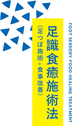 足識食癒施術法 (足つぼ施術+食事改善) FOOT SENSORY FOOD HEALING TREATMENT